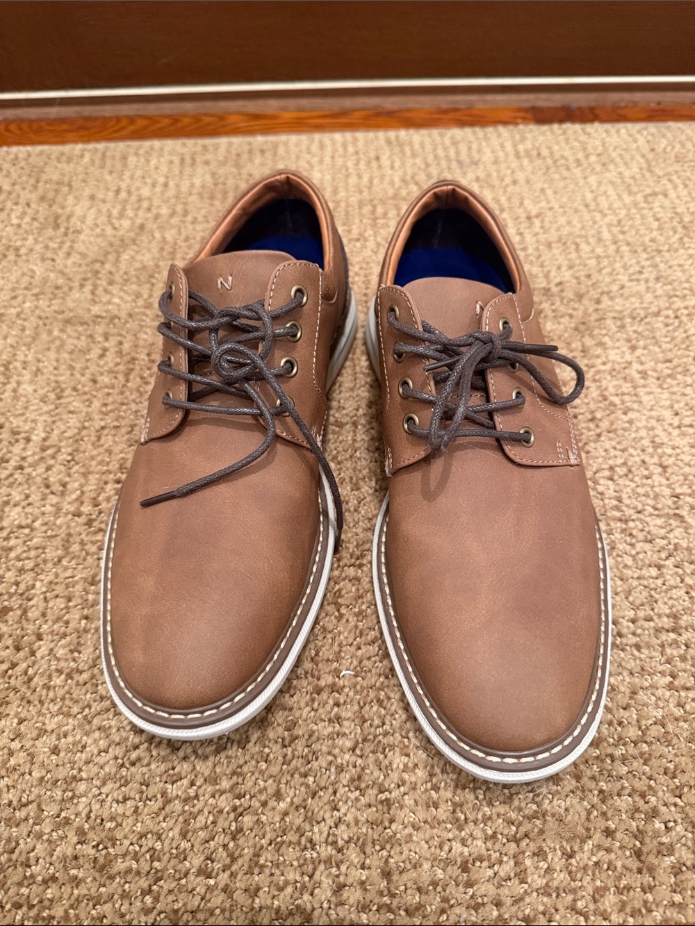 Nunn Bush Brown Chukka-Style Lace-Up Shoes